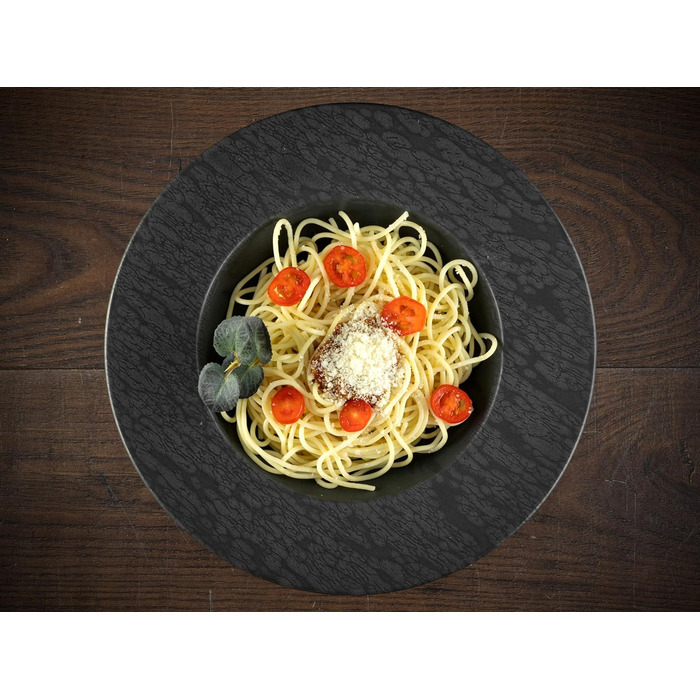 Серія Slate чорний, набір посуду, 16 предметів (набір тарілок 2 шт. и), 20539