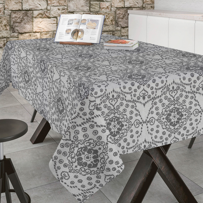 Скатертина полікотон, 140 х 200 cм Giotto Choco Aitana textil