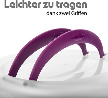 Контейнер для тортов переносной ‎38 x 33 x 15,5 см, фиолетовый BigDean
