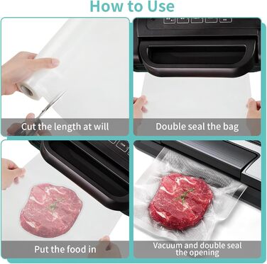 Вакуумні пакети 2 рулони 28 x 600 см Bafumiu