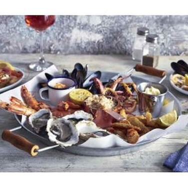 Тарілка, 35,5 см, із оцинкованої сталі, GenWare