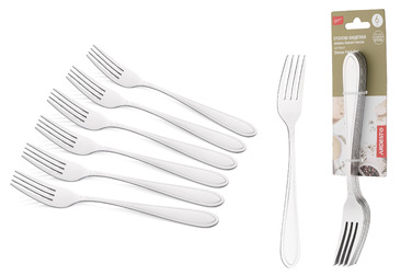 ARDESTO Набір столових виделок Black Mars Ether, 6 приборів, нержавіюча сталь