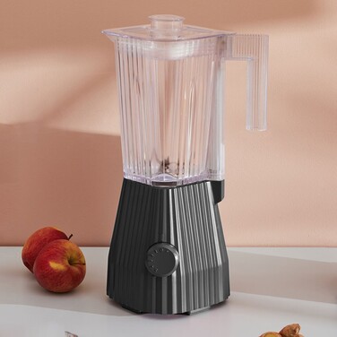 Блендер 1,5 л Чорний Plissé Alessi