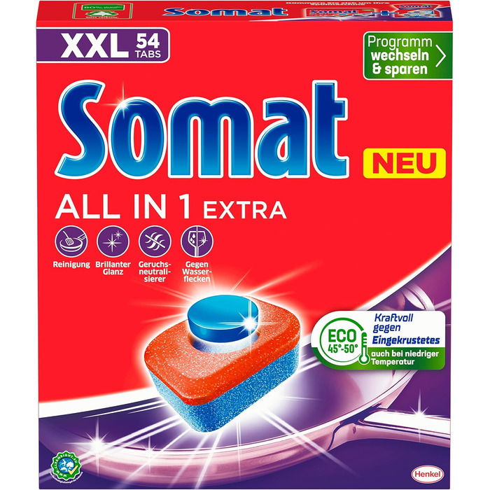 Таблетки для посудомоечной машины 54 шт All in 1 Extra Somat