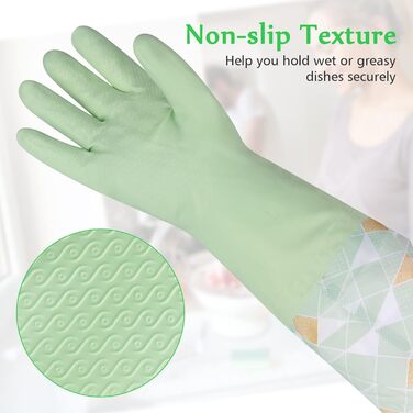 Рукавички для миття посуду 3 пари 42 см Yiomxhi