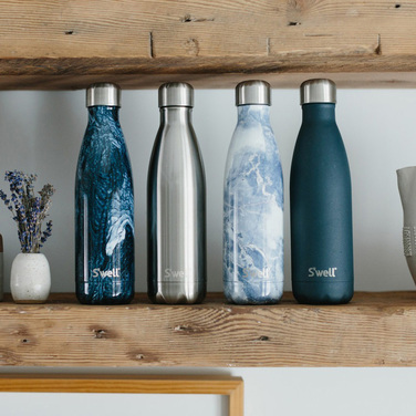 Термобутылка для напитков S'well AZURITE MARBLE, серый, 500 мл