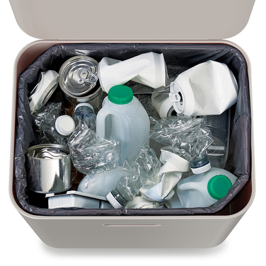 Контейнер для сміття з двома баками 60 л білий Totem Compact Joseph Joseph