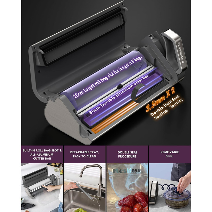 Вакуумний пакувальник 140 Вт Mesliese