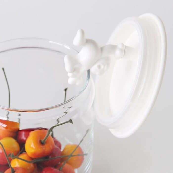 Ємність для зберігання 0,7 л прозора / біла Gianni Alessi