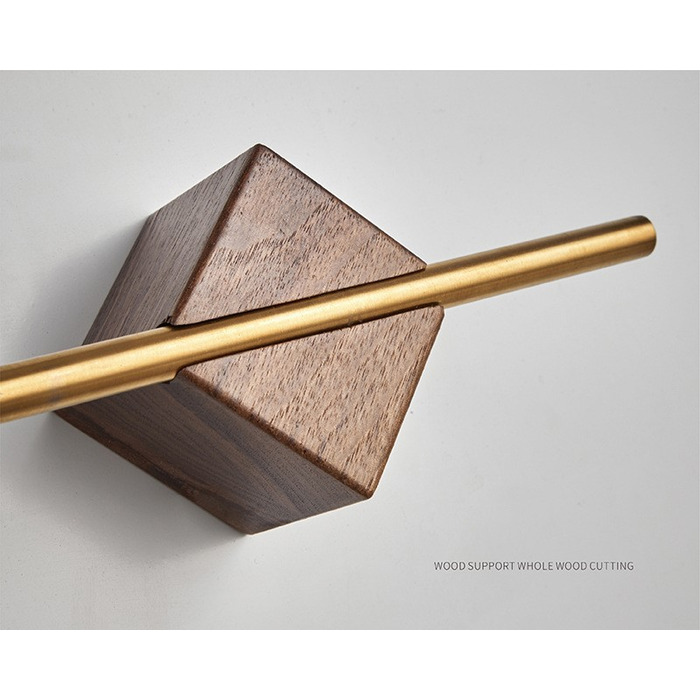 Вішалка для рушників настінна 50 см, золотиста