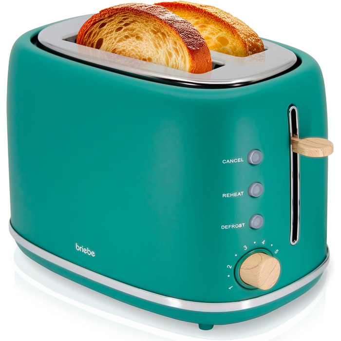 Электрочайник 1,7 л и тостер на 2 слота, набор 2 предмета, зеленый Nordic Briebe