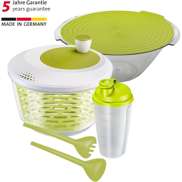 Спиннер для салата 4.4 л, ø 23.5 см, пластик, яблочно-зеленый, 4 шт Westmark