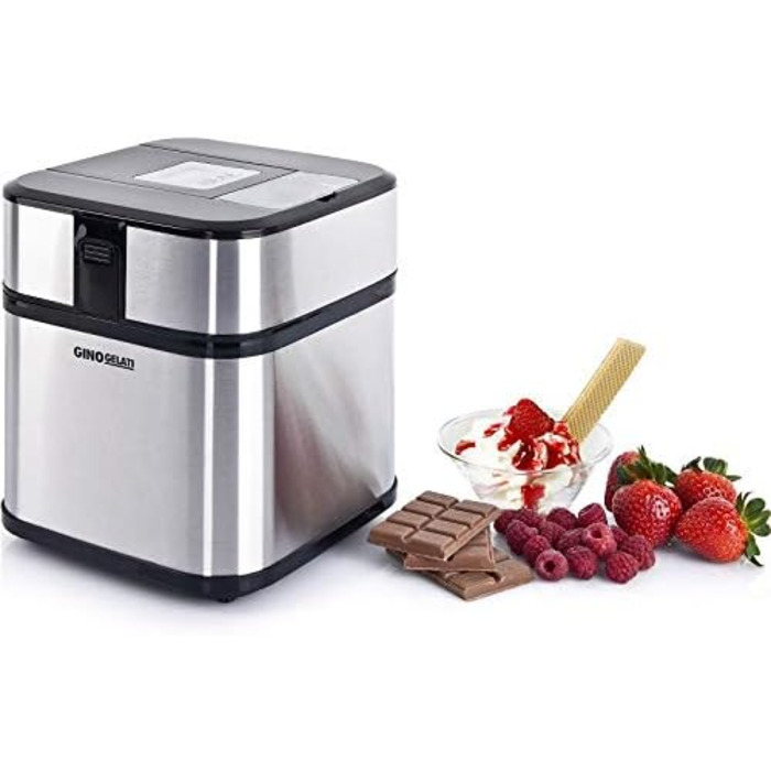 Машина для приготування морозива з нержавіючої сталі 1,5 л Gino Gelati Jinoria