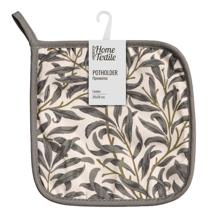 Прихватка Ardesto Leaves 20х20см, 90% поліестер, 10% бавовна
