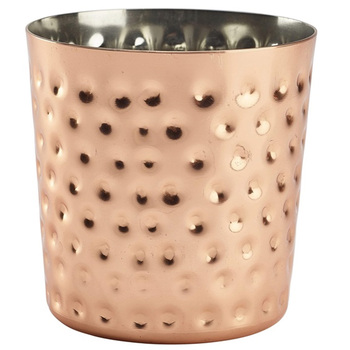 Склянка металева 400 мл, рельєфна, мідне покриття, GenWare