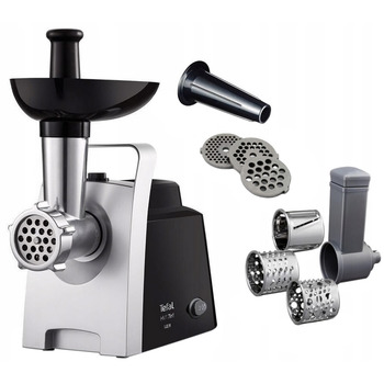 Мясорубка 7 в 1 с насадкой для колбас, 1400 Вт пластик HV Tefal