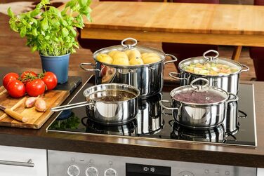 Набір каструль з нержавіючої сталі 7 предмети Kopf