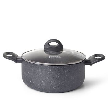 Каструля зі скляною кришкою 24 см 4,9 л MOON STONE Fissman