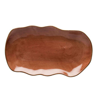 Блюдо Lubiana Stone age decor 35Х20 см цегельне 4660-6630M