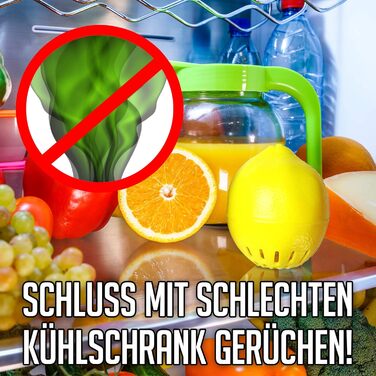 Поглинач запаху для холодильника у вигляді лимона 2 шт Stimio