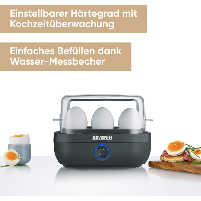 Яйцеварка електрична на 6 яєць, 420 Вт Severin