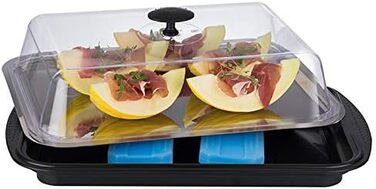 Термотарелка для подачи с крышкой 43 x 29 x 14 см APS