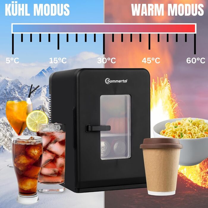 Мини-холодильник 15 л черный KS15 Sommertal