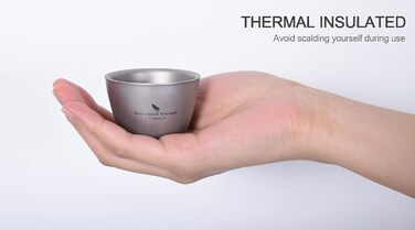 Чашка з подвійними стінками для кемпінгу, 2 шт. и 2 x 40 мл. Boundless Voyage