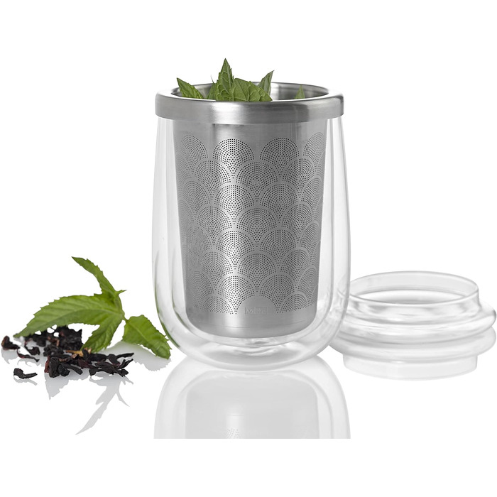 Набір склянок із фільтрами для листового чаю, 2 предмети, Fusion Glass AdHoc