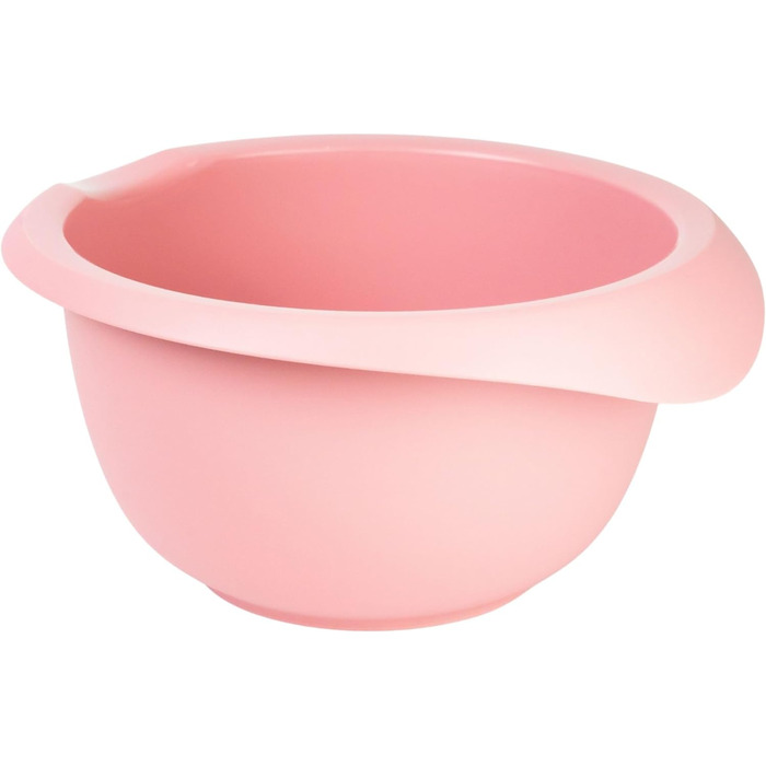 Миска для змішування та випікання з двокомпонентною кришкою, 2,5 л, з носиком, пластикова, біла/яблучно-зелена, 3153227A (рожева, без кришки)