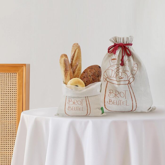 Мішок для хліба 43 х 33 см, набір 2 предмети Feherlo
