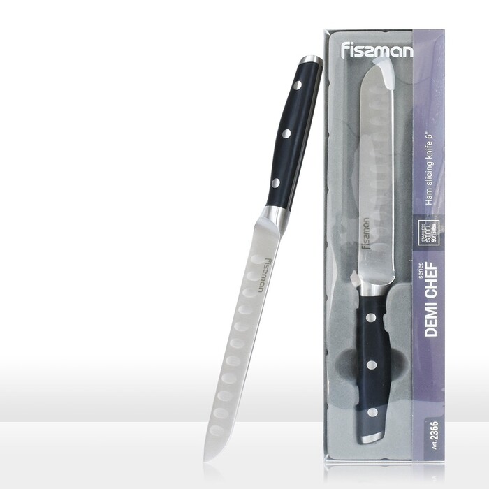 Нож для тонкой нарезки Fissman DEMI CHEF 15 см (2366)