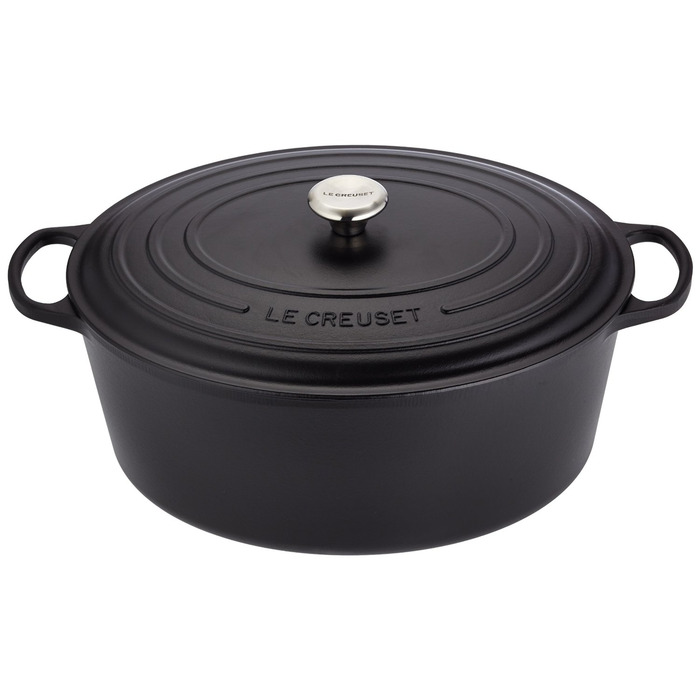 Гусятница / жаровня 40 см, чорний Le Creuset