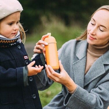 Термос дитячий для чаю Fissman 280 мл Морквина (9759)