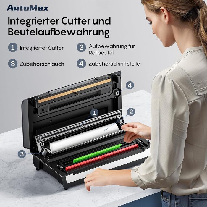 Вакуумный упаковщик из нержавеющей стали 18 л/мин 140 Вт Fresko