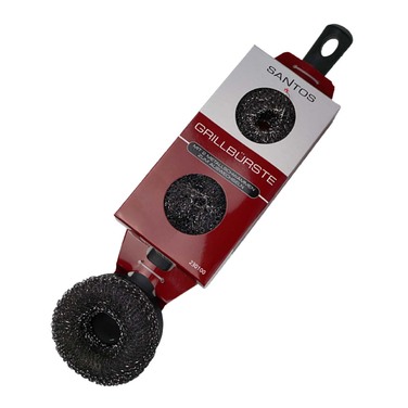 Кругла щітка із металевою губкою для гриля Santos