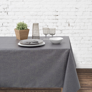 Скатерть Atenas Martina Gris, хлопок с покрытием