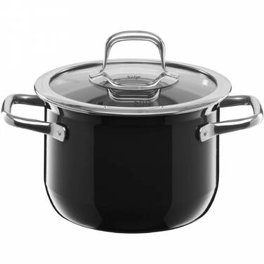 Каструля висока 18 см, чорна Compact Silit