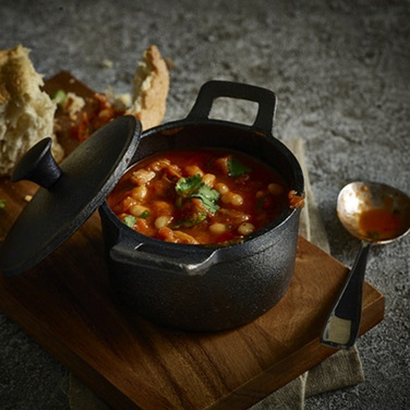 Каструля чавунна маленька, 10х6 см, об'єм 400 мл, Genware