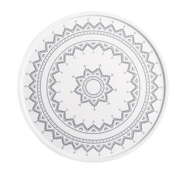 Блюдо для торта 31 см, сіре Cross Stitch Kahla