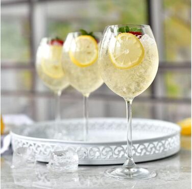 Набір келихів для вина konsimo з 6 шт. - келихи для червоного вина келихи для білого вина Aperol Spritz і келихи для шампанського Набір з 6 - Келихи для вина - Келихи для аперитиву - Кришталеві келихи для вина - 450 мл (Venezia)