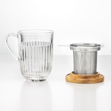 Кухоль для чаю La Rochere OUESSANT з кришкою і сітечком, вис. 13 см, 360 мл