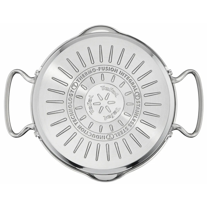 Tefal Набор посуды Duetto Plus, 10 предметов, нержавеющая сталь, стекло