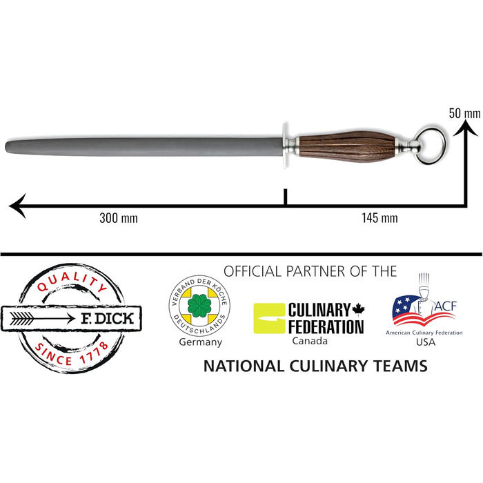 Точильний стрижень 30 см DarkNitro F. DICK