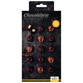 Форма для приготування шоколадних цукерок у вигляді троянд, 2 шт, 11,5 х 21 см, RBV Birkmann