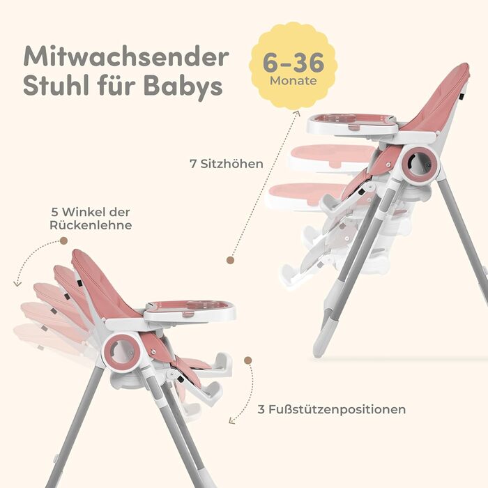 Детский стульчик для кормления от 6 месяцев Sweety Fox