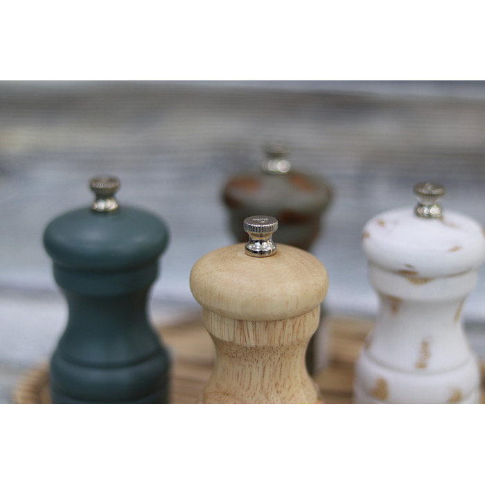 Млинок сіль-перець 10 см, світле дерево, GenWare