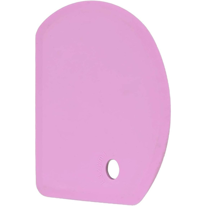 Гнучкий силіконовий скребок для тіста 15,2 х 11 см рожевий Lazymi