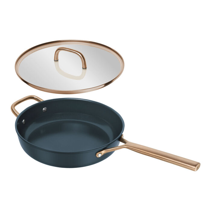 Сковорода для тушкування зі скляною кришкою 28 см, синя Milano Zwilling