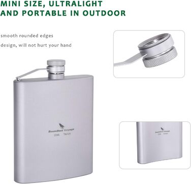 Титанова стегнова колба 200 мл. Boundless Voyage